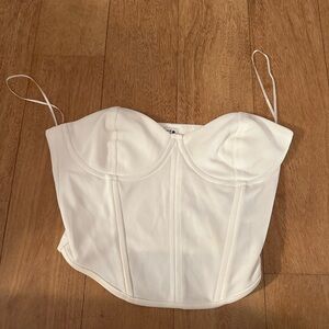 Zara strapless corset top